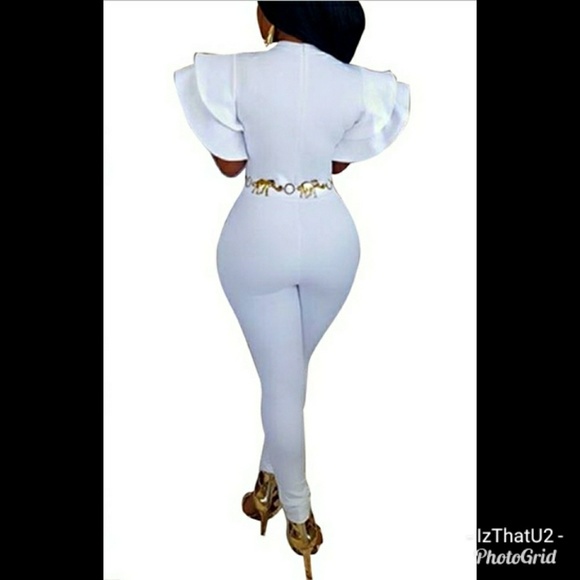 New Stylish Round Neck Short Sleeves white polyest - Picture 3 of 6